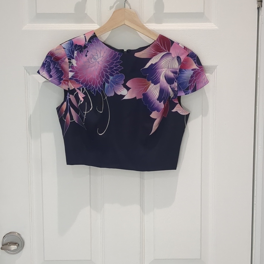 Marciano silk crop top